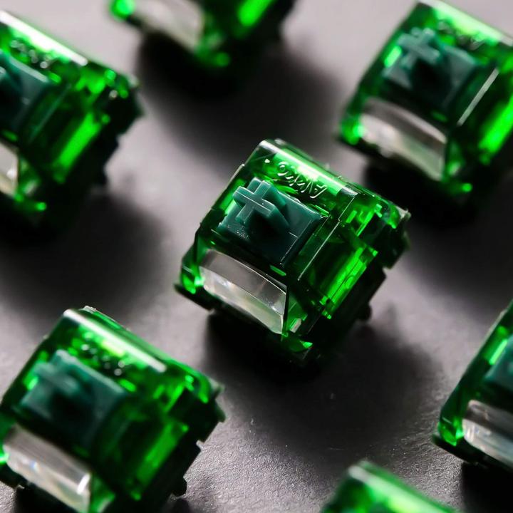 Image du produit Akko Monsgeek Green Fog Switch, mechanisch, 3-Pin, linear, MX-Stem, 60g - 45 Stück