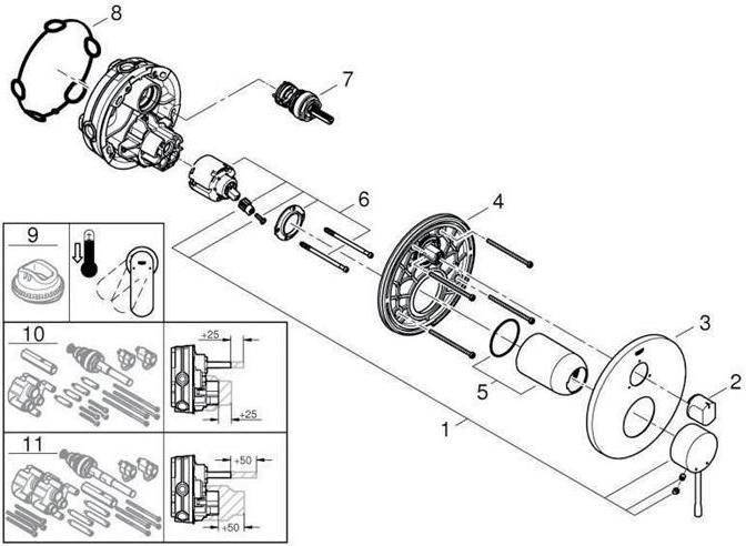 Immagine prodotto Grohe Miscelatore monocomando ESSENCE FMS per Rapido SmartBox (35600) cromo