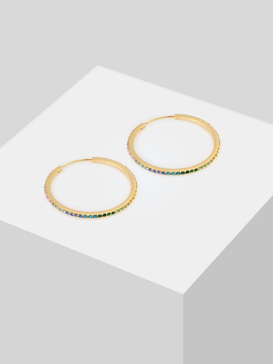Immagine prodotto Elli Creolen mit Multi-Color Kristallen (Argento)