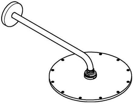 Actual product image Grohe Shower head set Rainshower C 310 422mm chrome (1 Beam types, 12.50 l/min)