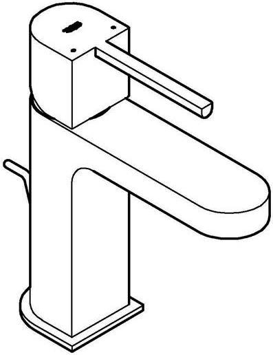 Produktbild Grohe Einhand-Waschtischbatterie PLUS 1/2Zoll, S-Size hard graphite gebürstet