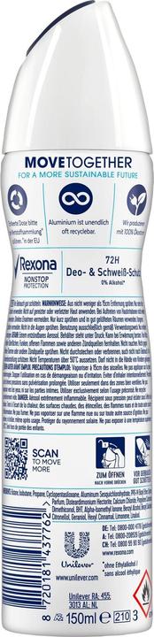 Actual product image Rexona Nonstop Cotton Dry (Spray, 150 ml)