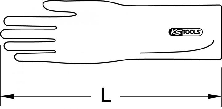 Produktbild KS Tools 117.0051 Elektrikerhandschuh Grösse (Handschuhe): 10 1 Paar (10)