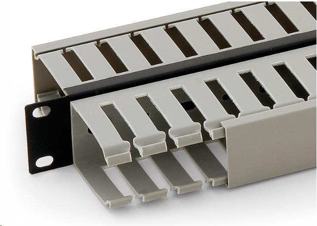 Produktbild Triton RAC-VP-X03-A1 - Doppelter 19-Zoll-Kunststoffkabelkanal, 1 HE