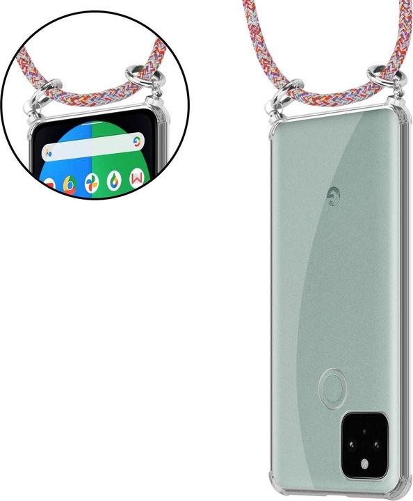 Produktbild Cadorabo TPU Handy Kette SILBER Cover