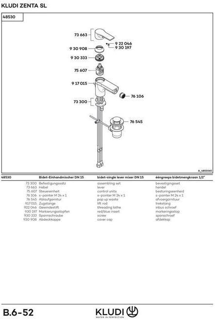 Immagine prodotto Kludi Miscelatore monocomando per bidet ZENTA SL DN 15 chr