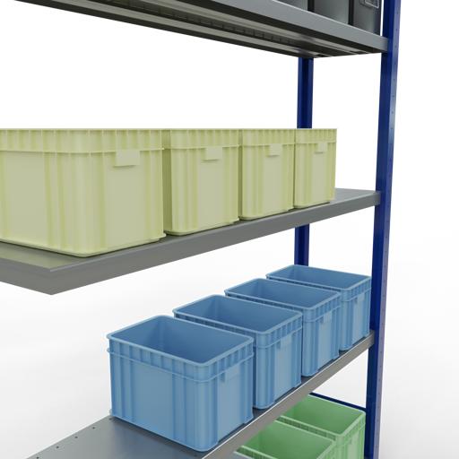 Immagine prodotto Schulte Lagertechnik MULTIplus250 sistema di alloggiamento aggiuntivo senza bulloni con bulloni di lunghezza