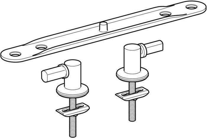 Produktbild Geberit Edelstahlscharniere passend zu 573015, 573075 und 576300