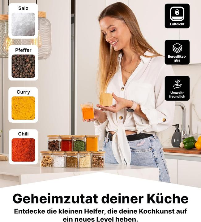 Actual product image Deco haus Spice jars (0.16 l)