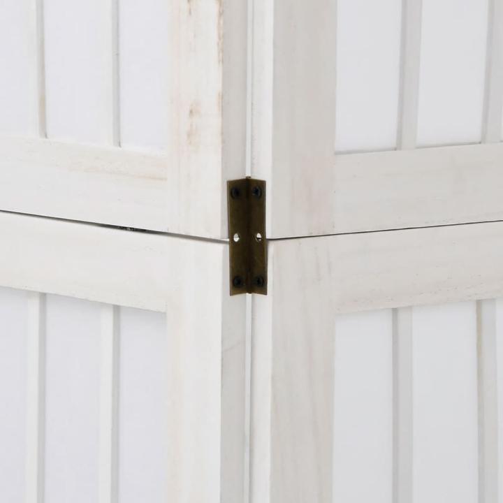 Image du produit vidaXL Séparation de pièce Paravent Mur d'Espagne 6 pcs. blanc bois massif