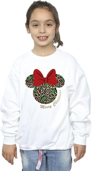 Produktbild Disney Minnie Mouse Leopard Christmas Sweatshirt Mädchen (104)
