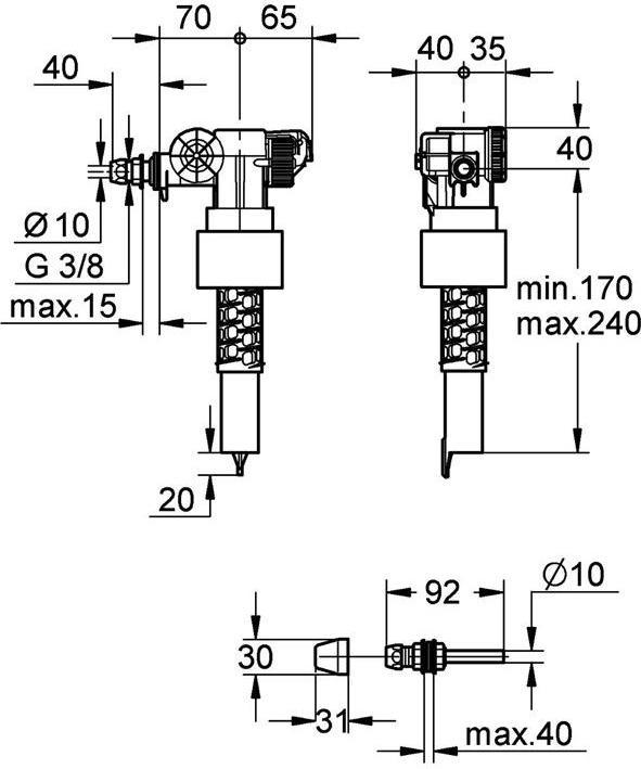Produktbild Grohe Füllventil 3/8"