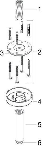 Actual product image hansgrohe HG ceiling connection S DN 15, length 100mm chrome