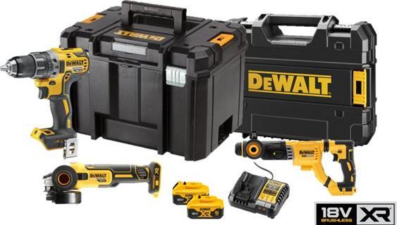 Immagine prodotto DeWalt ZESTAW COMBO 18V DCK327P2T (DCD791 + DCH263 + DCG405) 2x5 0Ah (Batteria ricaricabile)