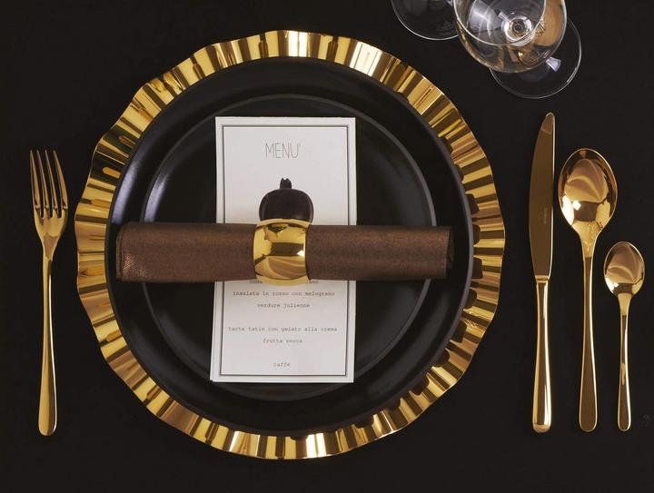 Actual product image Rosenthal Cutlery set 60 pcs. Stainless steel/PVD gold button (60 pcs., Cutlery set)