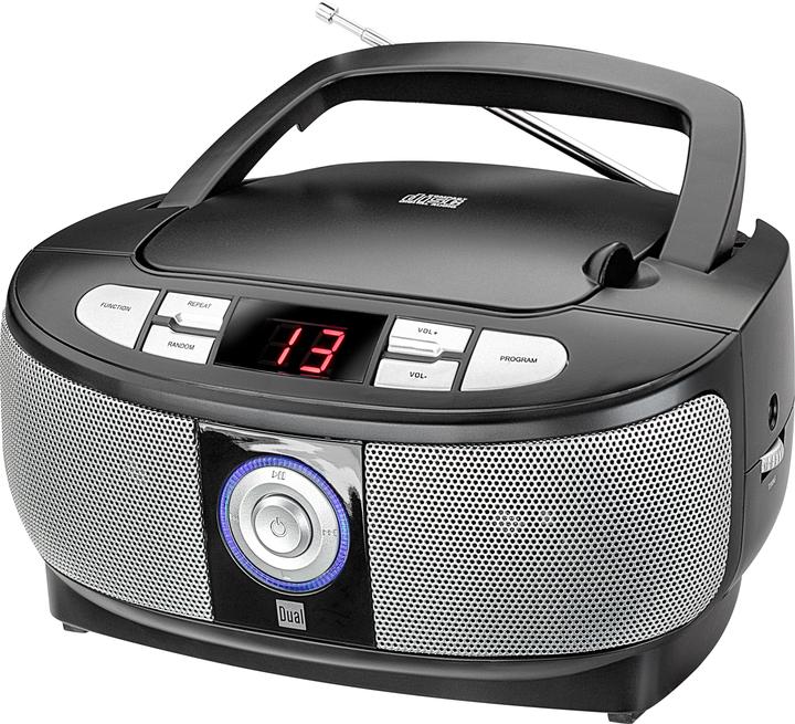 Dual P 49-1 Boombox mit CD-Player und UKW-Radio schwarz (FM)