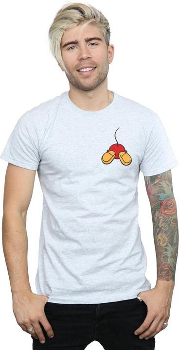Actual product image Disney Mens Mickey Mouse Backside Breast Print T-Shirt (S)