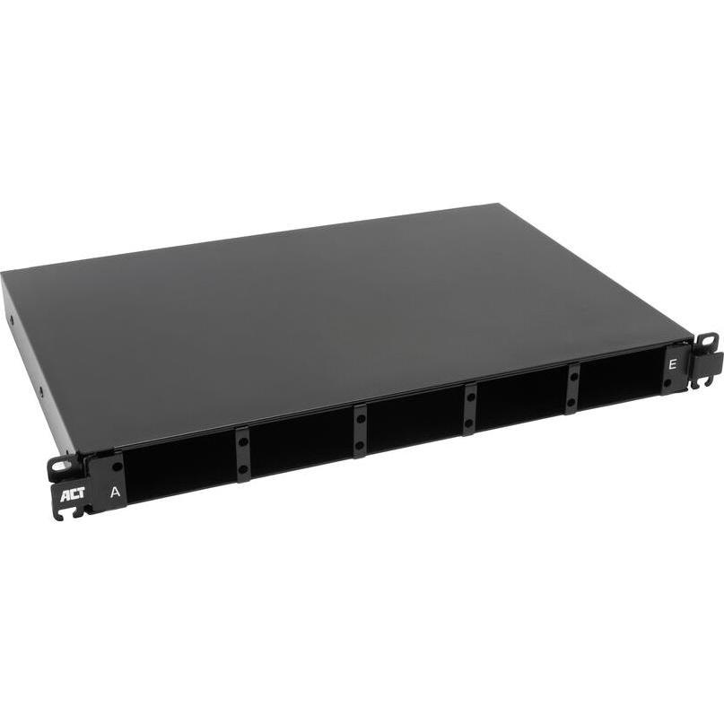 ACT 19" Multifunctional fiber optic patch panel, sliding rail, 5 slots, Accessori per server, Nero