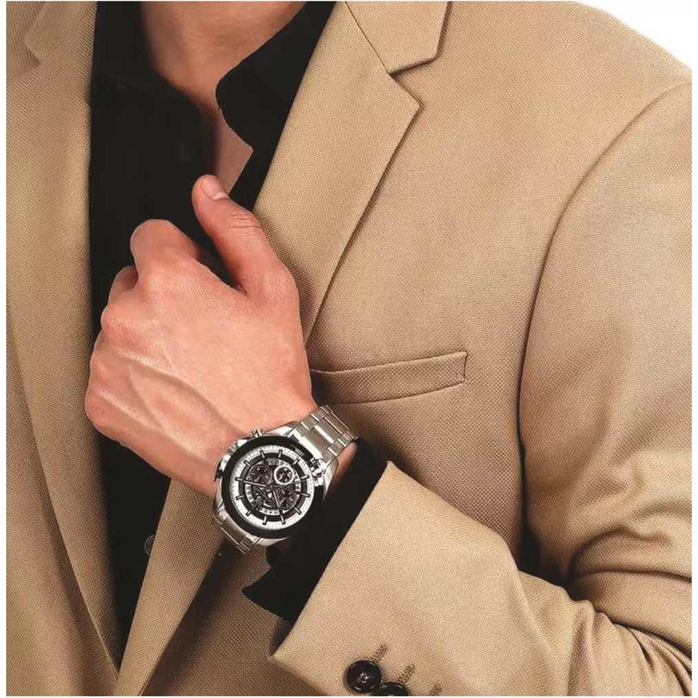 Thumbnail - Maserati, Armbanduhr, Chronograph Traguardo, Silber, (Chronograph, 45 mm)