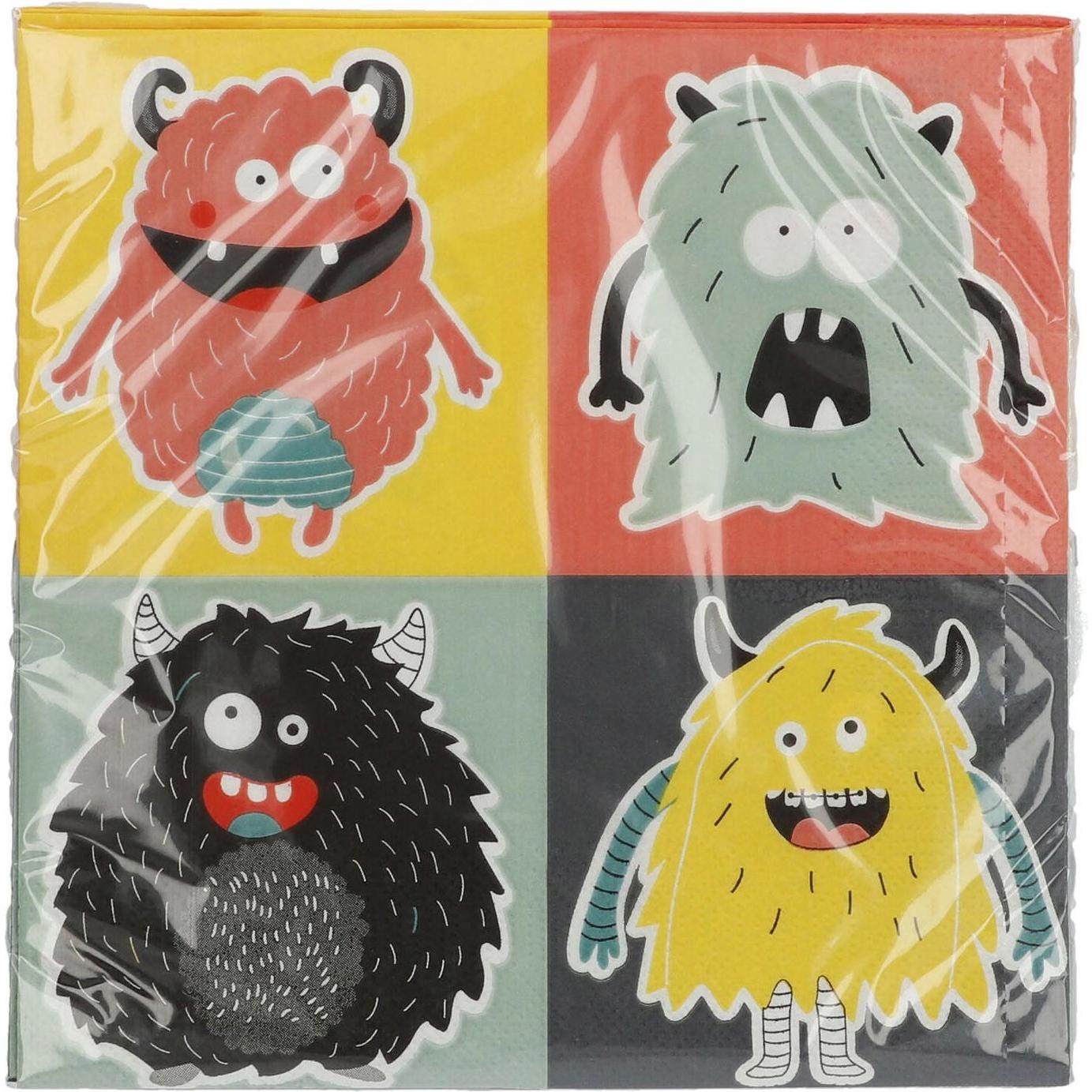 Thumbnail - Folat, Servietten, Monster (20 x, 33 x 33 cm)