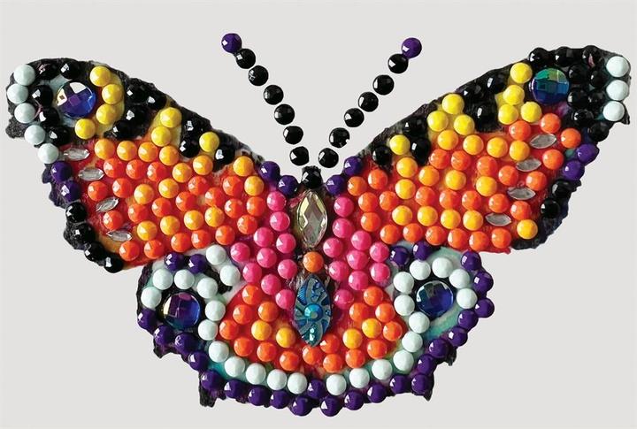 Produktbild Craft Buddy Schmetterling, Sticker 9x9cm Crystal Art Motiv