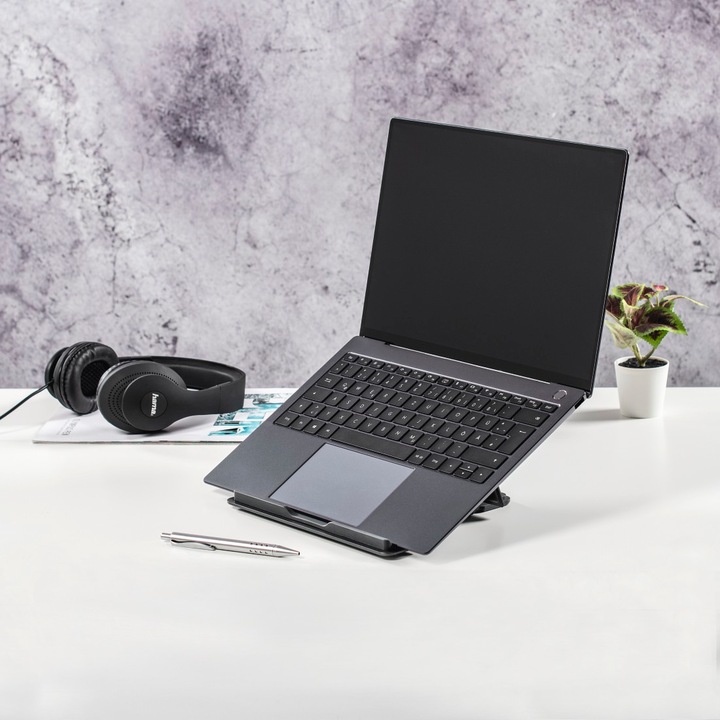 Actual product image Hama Metal", 4-stage tiltable, foldable, up to 40 cm (15.6