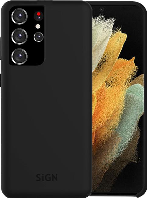 Image du produit SIGN Etui en silicone liquide pour Samsung Galaxy S21 Ultra - Noir (Samsung Galaxy S21 Ultra)