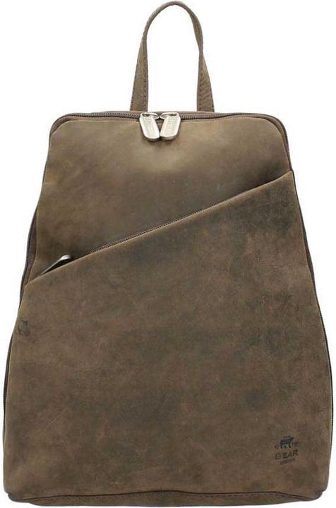 Immagine prodotto Bear Rock Bärende Design Rucksack HD Lederbraun