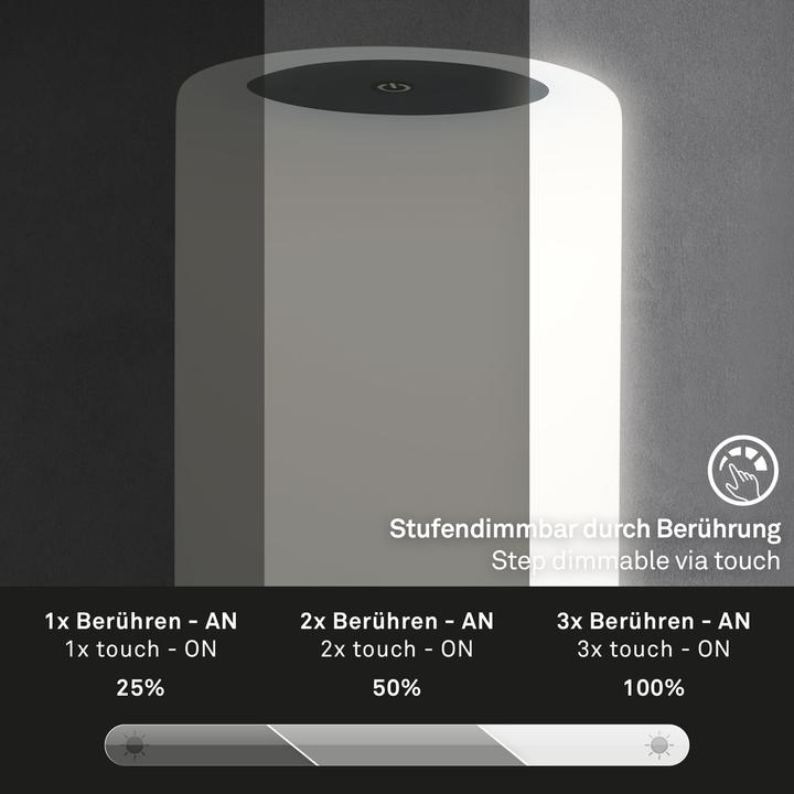 Image du produit Briloner Lampe de table LED, noir, 1xModules LED/3W (330 lm)