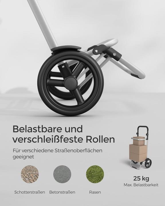 Produktbild Songmics Klappbarer Einkaufstrolley