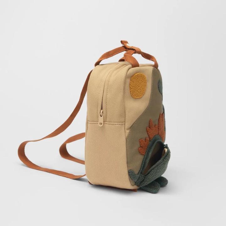 Immagine prodotto Only-Bags.Store Ricamo Sole Collo lungo Piccolo Dinosauro Zaino Gancio Capelli Ricamato Cartoon Tela
