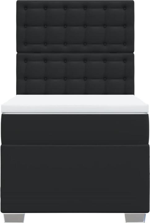 Produktbild vidaXL Bo x springbett mit Matratze 90 x 200 cm Kunstleder (90 x 200 cm)