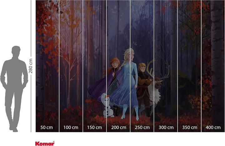 Actual product image Komar Non-woven wallpaper Into Adventure Frozen Autumn Glade 8-panel 400 x 280 cm (400 x 280 cm)
