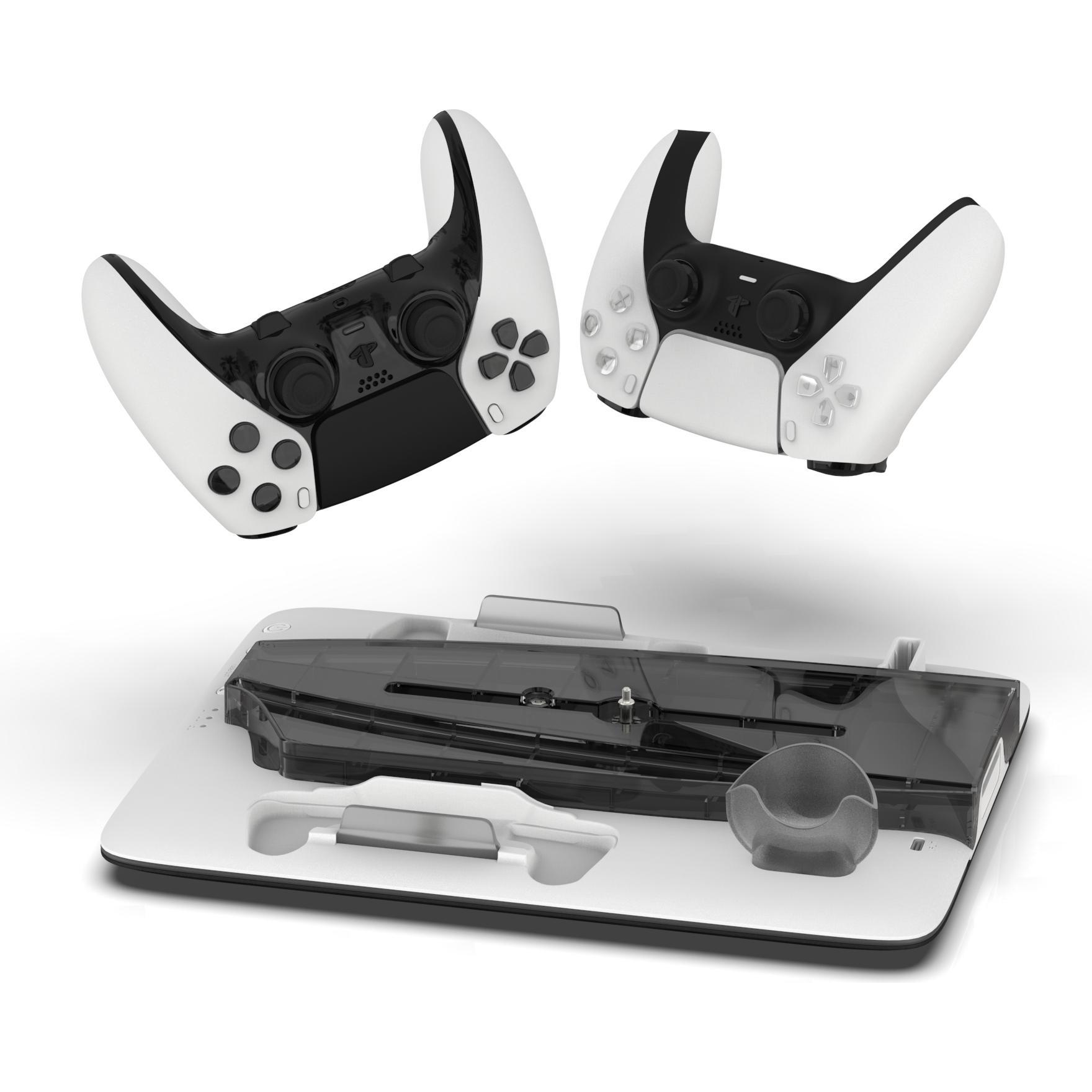 Thumbnail - Magni IMP DLX Stand - Charges Controllers(inc. Edge), 3sp Fan w. game, headset and remote store (PS5), Gaming Controller...