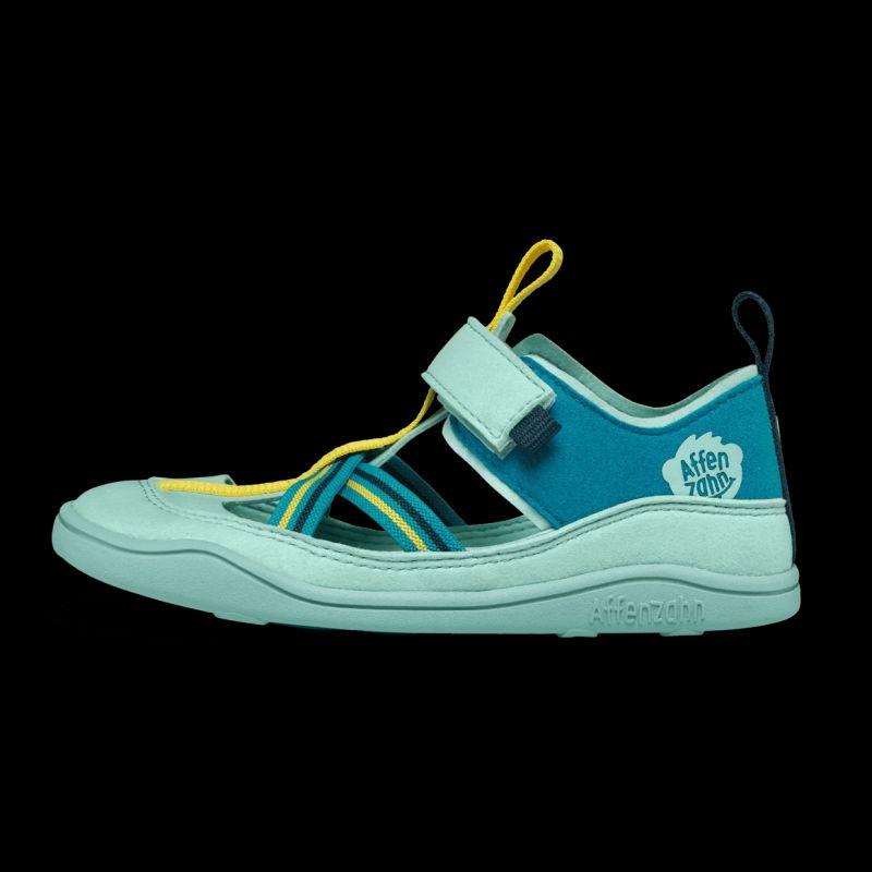 Affenzahn, Sandali + Ciabatte, Sandal Vegan Breezy Chameleon (01724-30004), Turchese, (21)