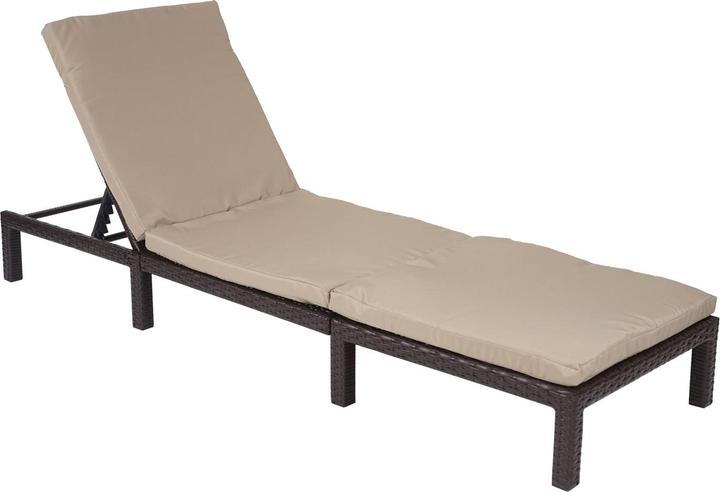 Actual product image JOHN316 Rattan Liegestuhl (198 cm)