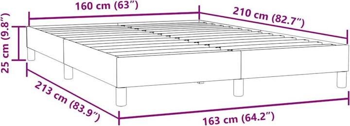 Produktbild vidaXL Boxspringbett (160 x 210 cm)