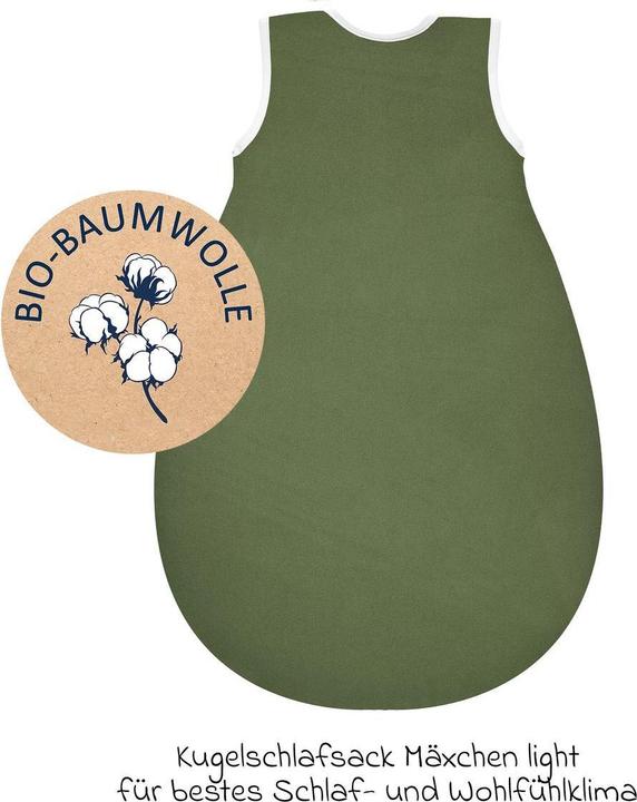 Actual product image Alvi Kugelschlafsack Mäxchen Light - Felpa Nap (0.5 TOG, Summer)