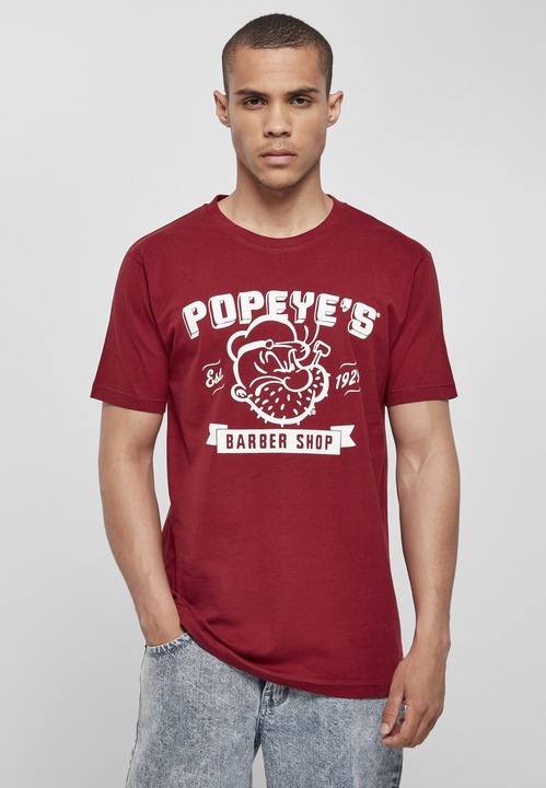 Actual product image Merchcode Popeye Barber Shop Tee - 2046 (XS)