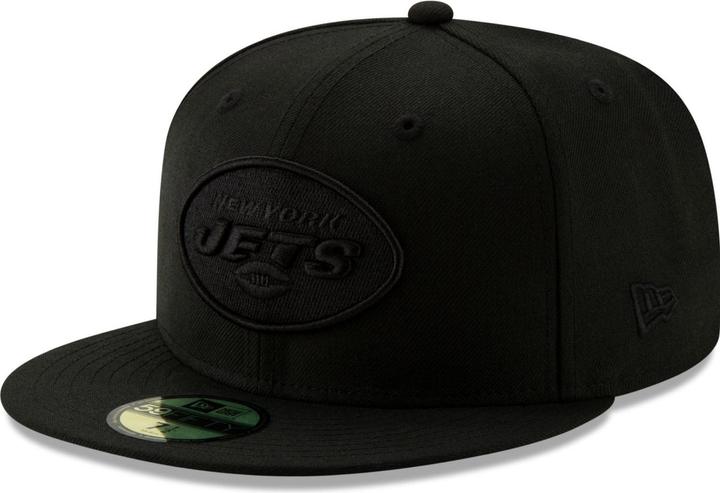 Actual product image New Era 59Fifty Fitted Cap - ALL BLACK New York Jets - 6 7/8 (6 7/8)