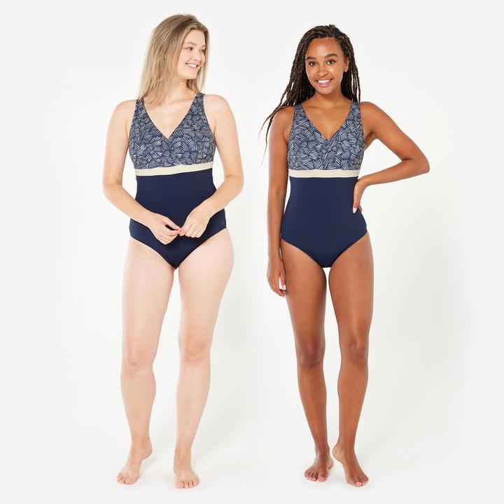 Actual product image Nabaiji Badeanzug Damen grosse Oberweite - Mia All Mini blau (54, 56)