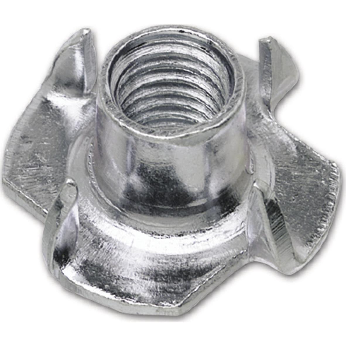 Vasalat, Muttern + Unterlegscheiben, PARCO Einschlagmuttern mit 4 Einschlagspitzen M5 x 10 mm, verzinkt 100 Stk (M5)