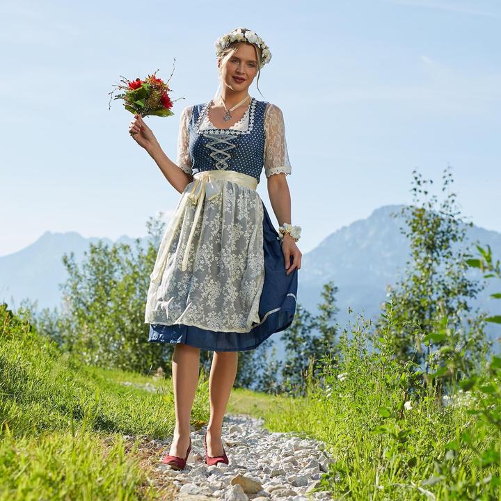 Produktbild tectake Frauenkostüm Midi-Dirndl Kleinwalsertal Modell 2 (S)