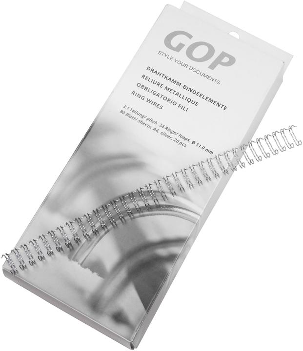 Produktbild GOP Drahtkamm-Bindeelemente 3:1 A4