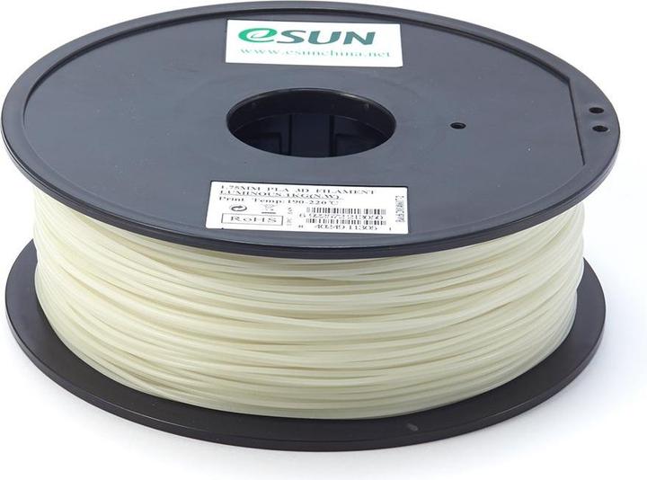 Produktbild eSUN Filament PLA Glow in the dark Grün 1.75mm 1000g (PLA, 1.75 mm, 1000 g, Grün)