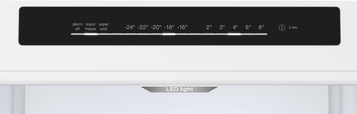 Immagine prodotto Bosch Hausgeräte Serie 4, Combinazione frigo-congelatore a libera installazione con sezione freezer sottostante, 203 (363 l)