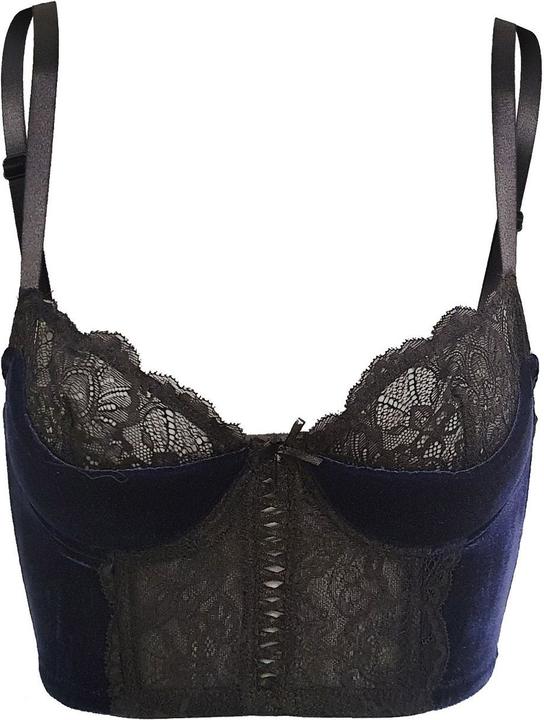 Actual product image Christine Le Duc Bustier Velvet Seduction - blue (XXL)