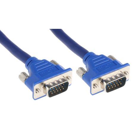Rs Pro VGA-Kabel Blau, Male / Male, 15m (15 m, VGA), Video Kabel