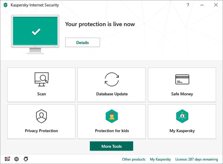 Immagine prodotto Kaspersky Internet Security + Android Security 2020 (1 Utente, 12 mesi)