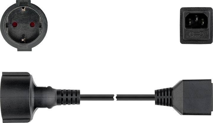 Produktbild Goobay Spannungsversorgungs-Verlängerungskabel (1.50 m, CEE 7/7)